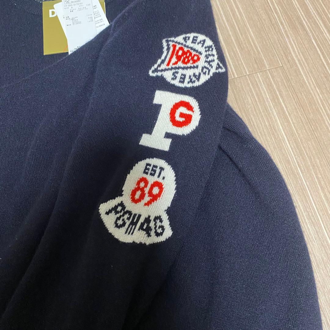 新品タグ付き　パーリーゲイツ　防風カシミヤクールネックプルオーバー　サイズM