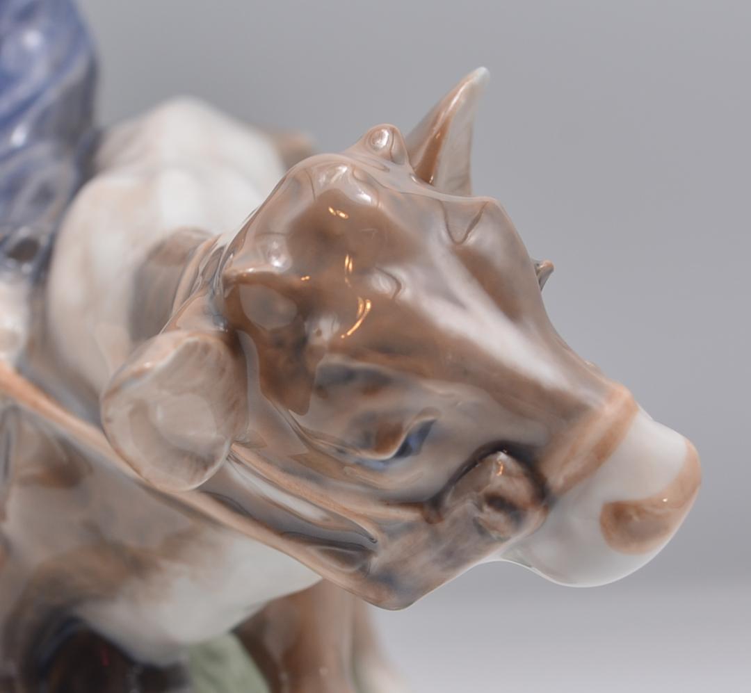 子牛を連れた少年　＃772　★ロイヤルコペンハーゲン　デンマーク　ヴィンテージ