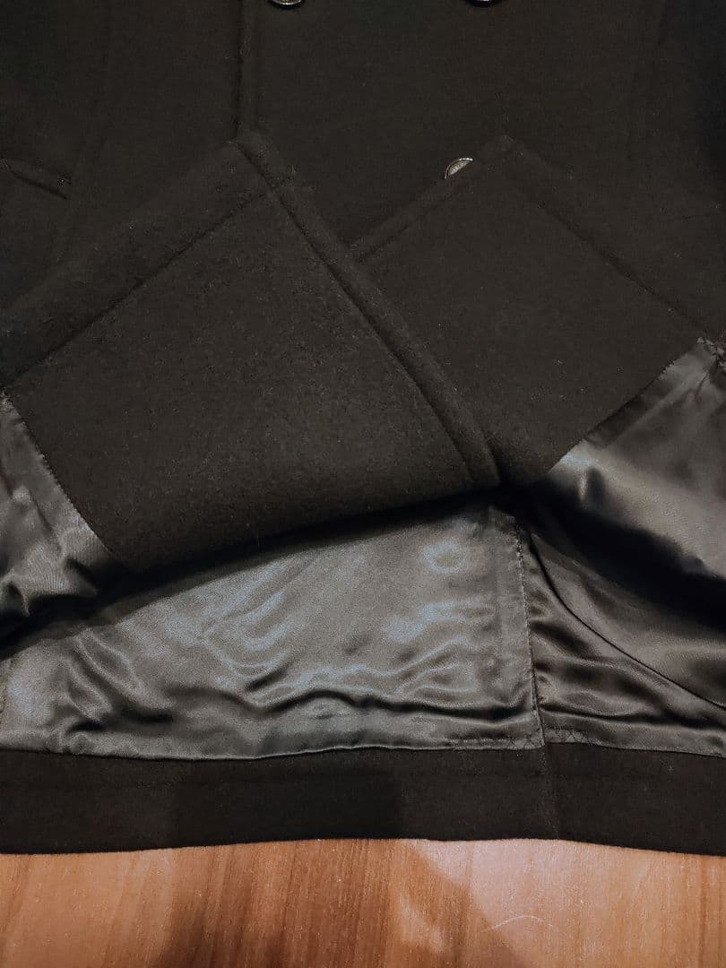 PEARLYGATES パーリーゲイツ ダブルブレストピーコート 89 ブラック