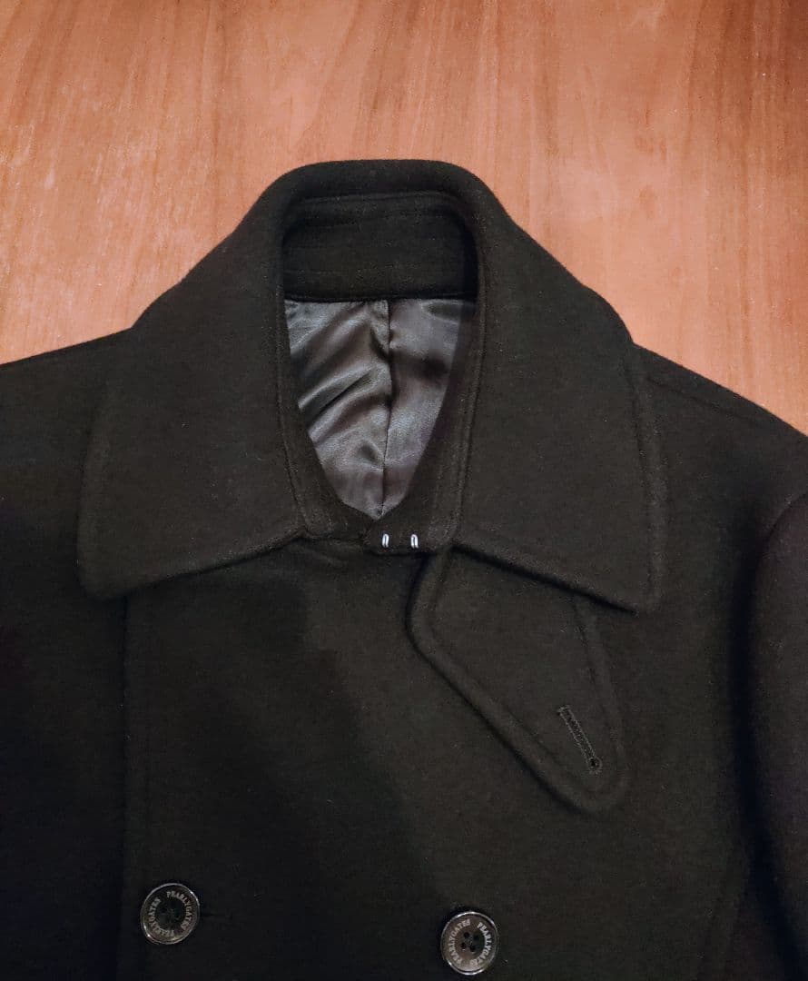 PEARLYGATES パーリーゲイツ ダブルブレストピーコート 89 ブラック