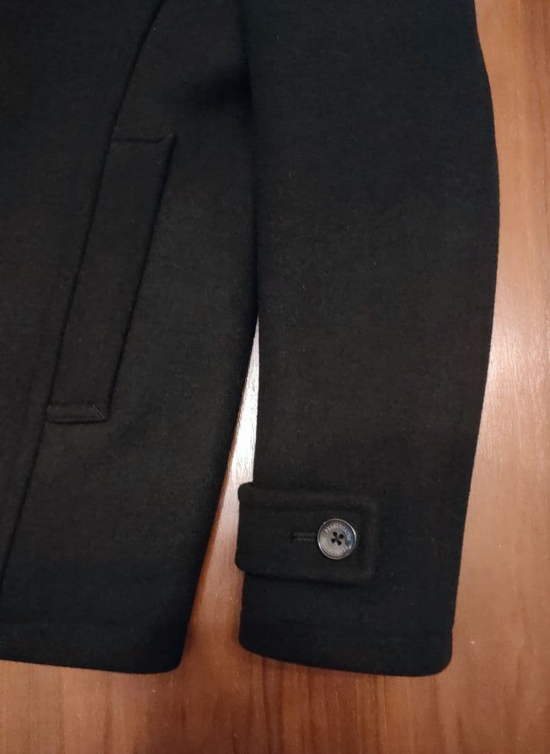 PEARLYGATES パーリーゲイツ ダブルブレストピーコート 89 ブラック