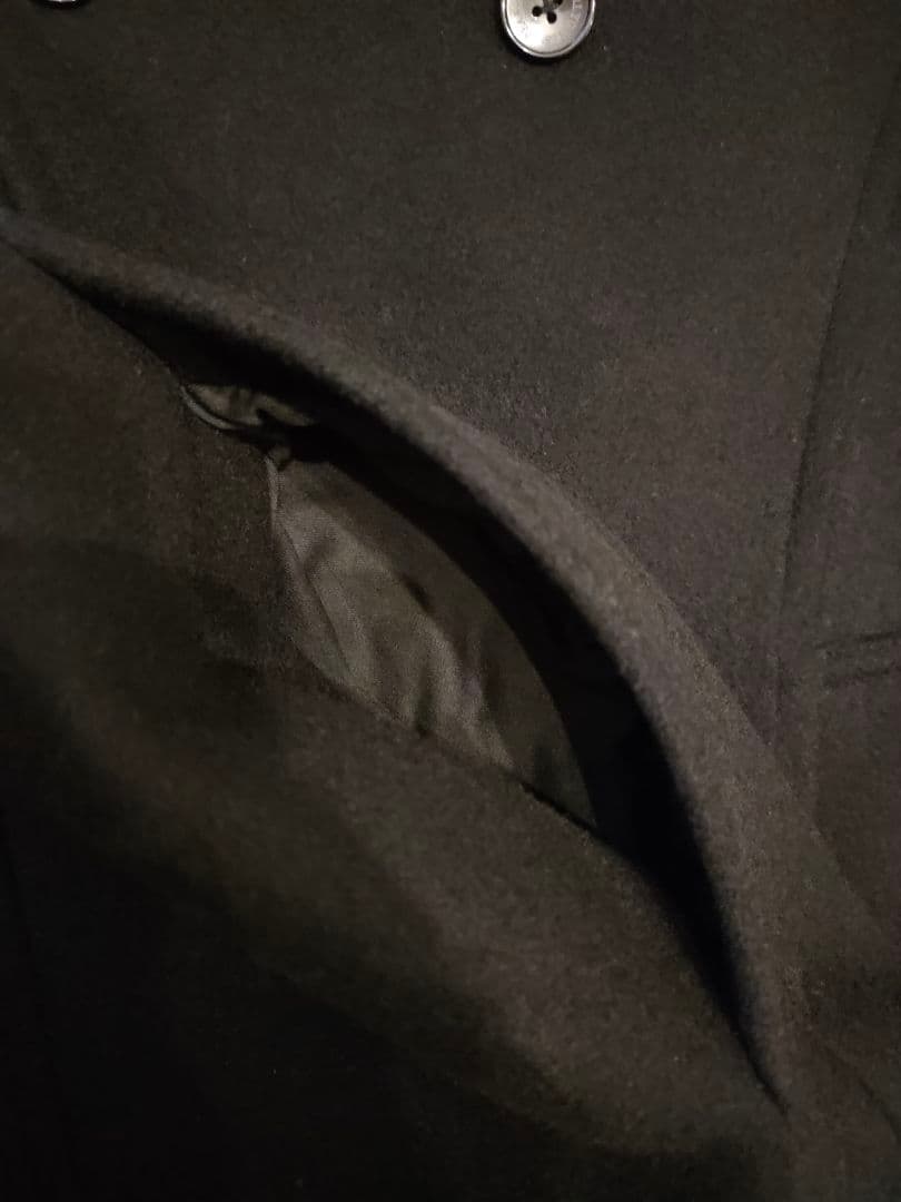 PEARLYGATES パーリーゲイツ ダブルブレストピーコート 89 ブラック