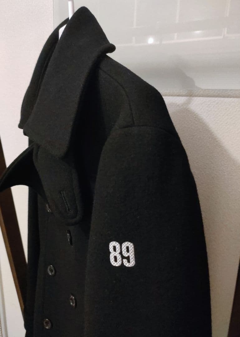 PEARLYGATES パーリーゲイツ ダブルブレストピーコート 89 ブラック