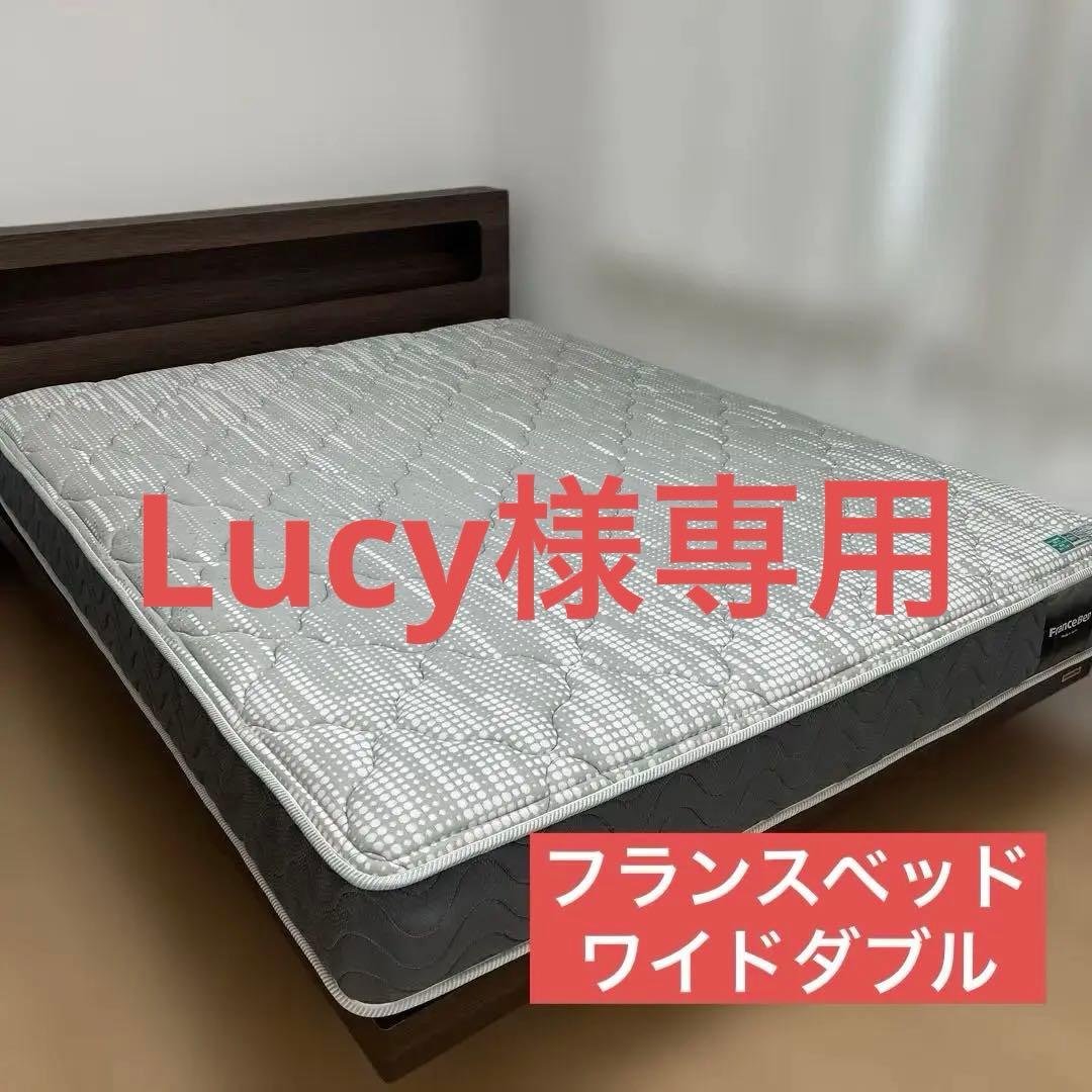 フランスベッド　ワイドダブル　フレームマットレスセット