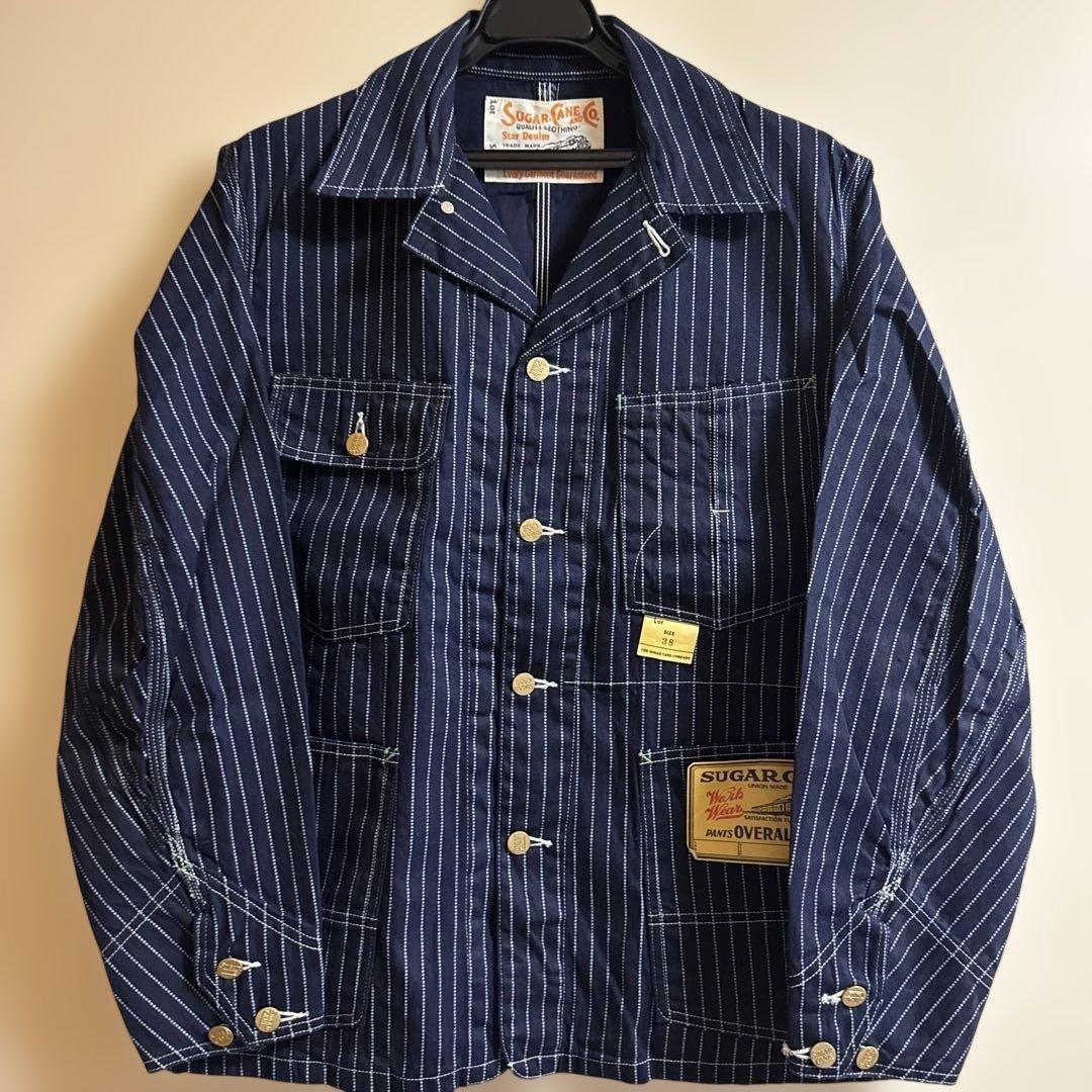 ジャケット・アウター SUGARCANE 9oz. WABASH STRIPE WORK COAT