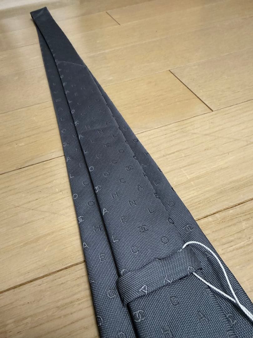 【新品】CHANEL シャネル ネクタイ グレー