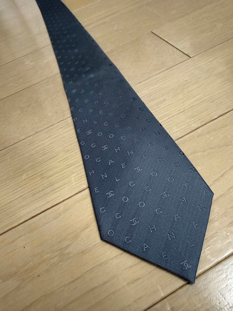 【新品】CHANEL シャネル ネクタイ グレー