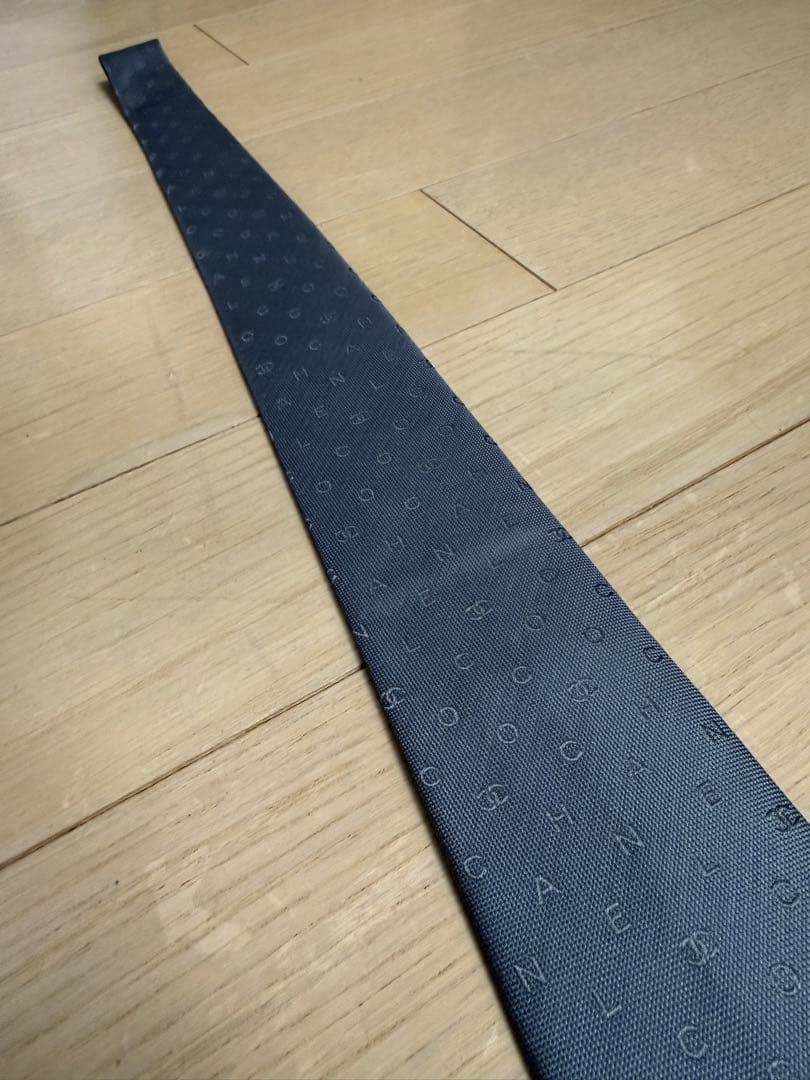【新品】CHANEL シャネル ネクタイ グレー