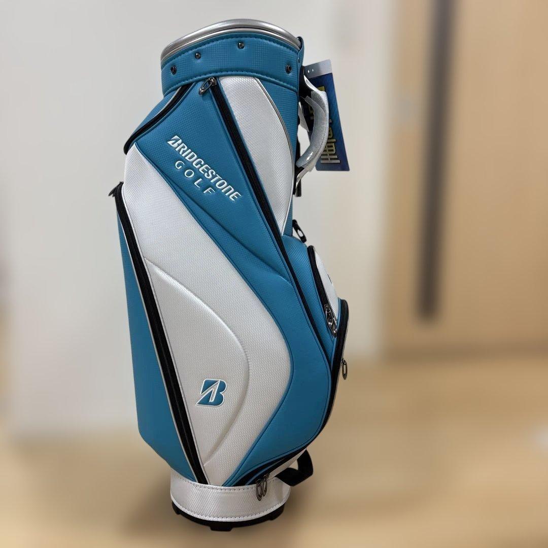 ブリヂストン　キャディーバッグ　ターコイズ