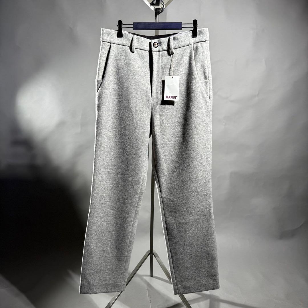 新品未使用品 RANDY Paul メルトンスラックス size2 ライトグレー