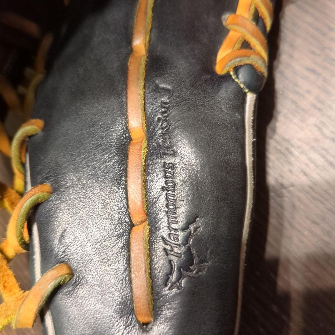 Mizuno Pro Classic 硬式グローブ 黒/オレンジ