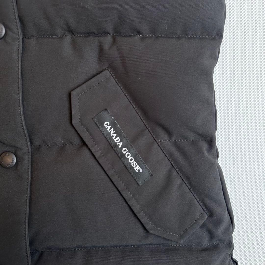 極美品 カナダグース フリースタイル ダウンベスト レディース XS ブラック