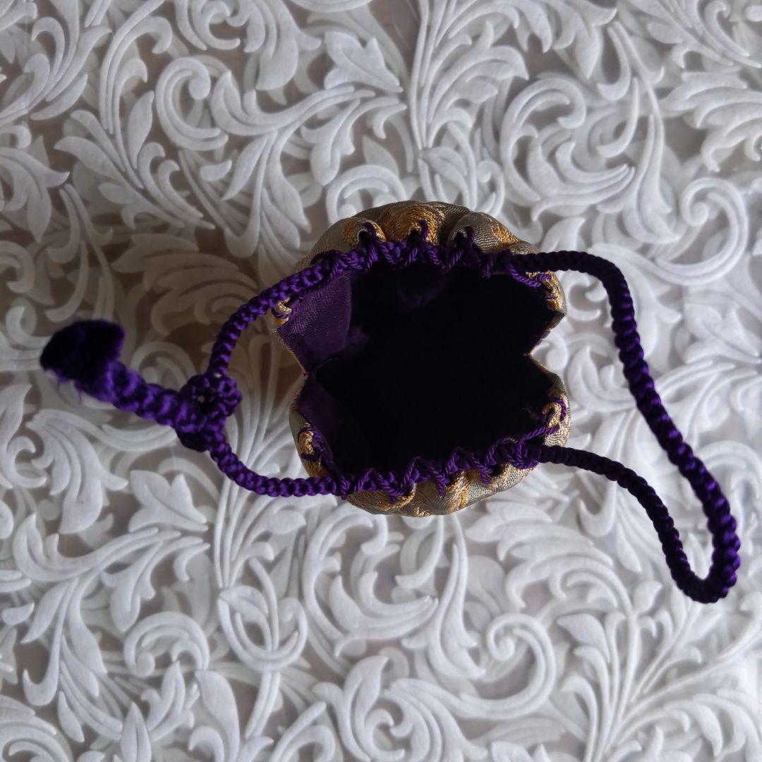 茶入　肩衝茶入　高取焼　高取喜恵　作　仕履付　有栖川紋　大火登金襴　【匿名配送】