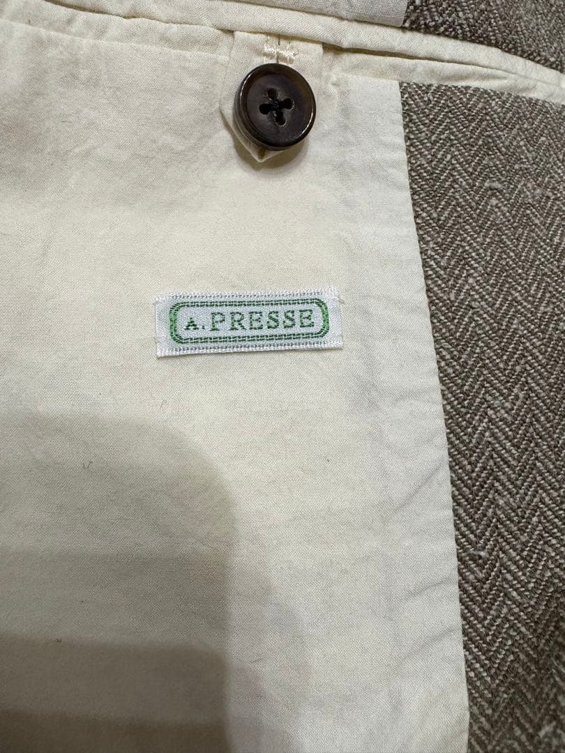 アプレッセ　A.PRESSE Hunting Jacket ヘリンボーン