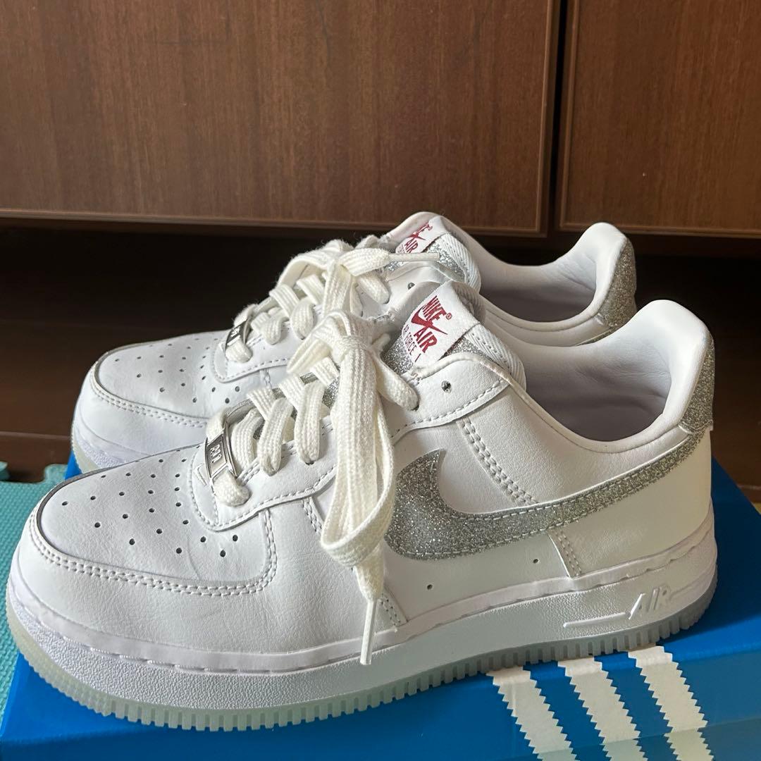 Nike Air Force 1 ホワイト グリッター