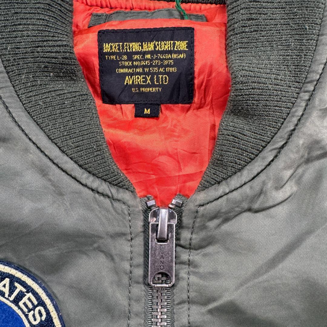 AVIREX MA-1 flight jacket 虎 ワッペン 刺繍 M
