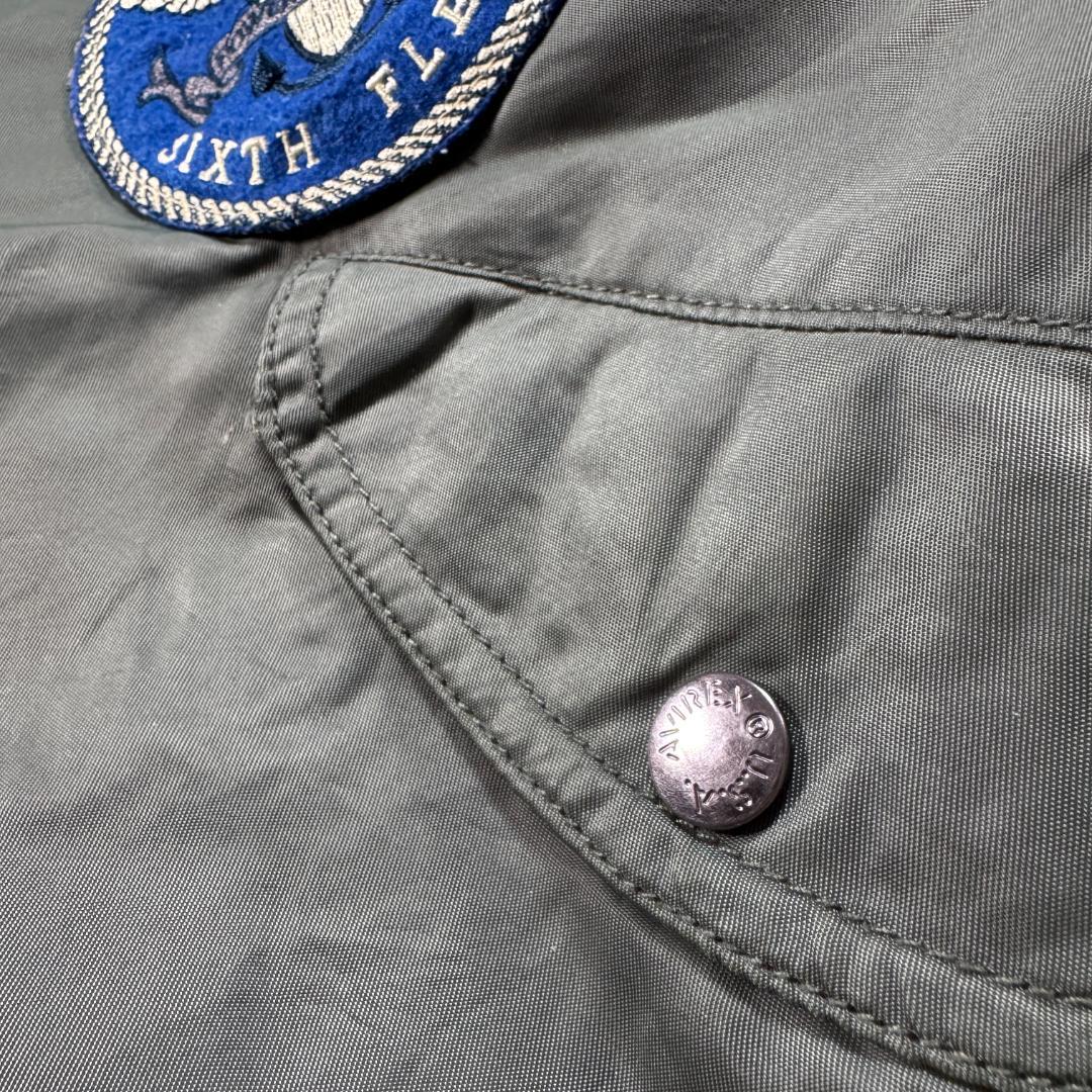 AVIREX MA-1 flight jacket 虎 ワッペン 刺繍 M