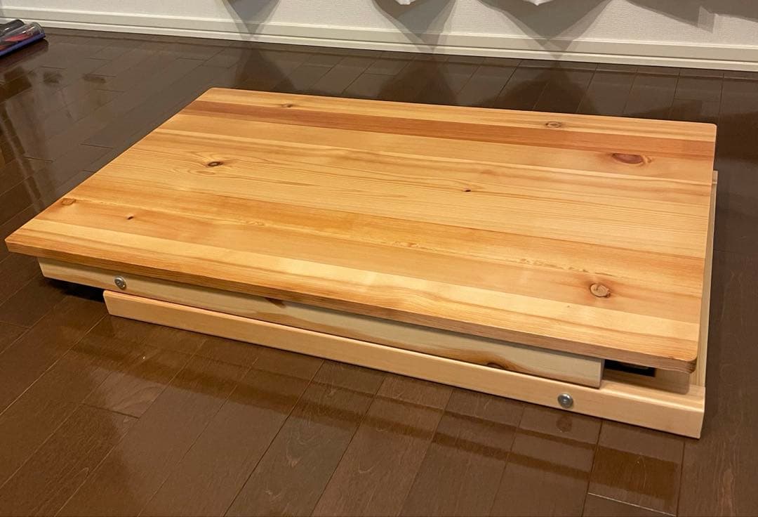 無印良品　パイン材テーブル折りたたみ式