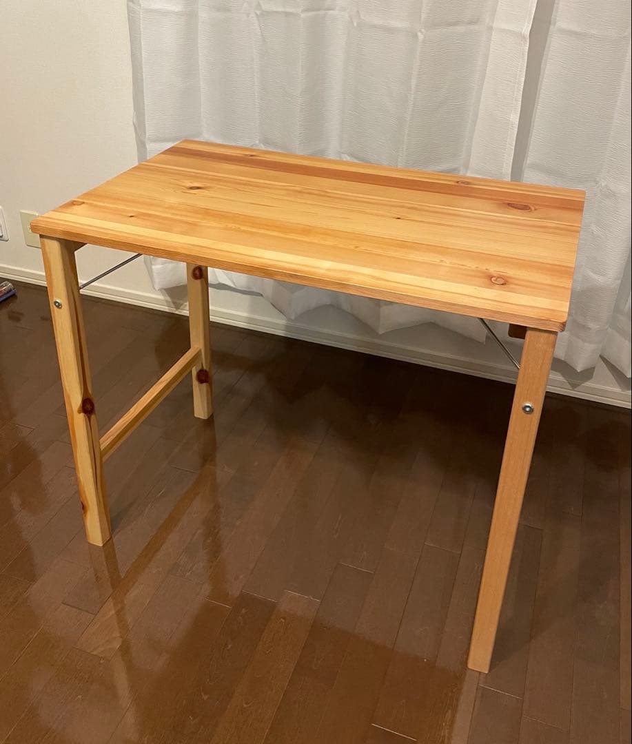無印良品　パイン材テーブル折りたたみ式