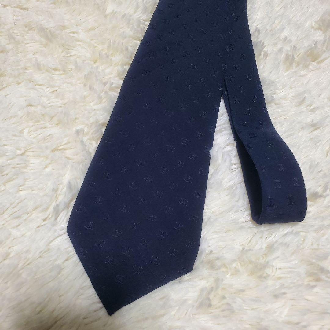 ✨美品✨シャネル ネクタイ ネイビー ココマーク 高級 ハイブランド フランス製