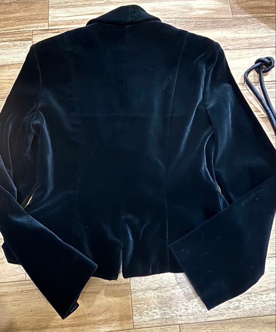 chantal thomass シャンタルトーマス　ベロアジャケットレザーベルト