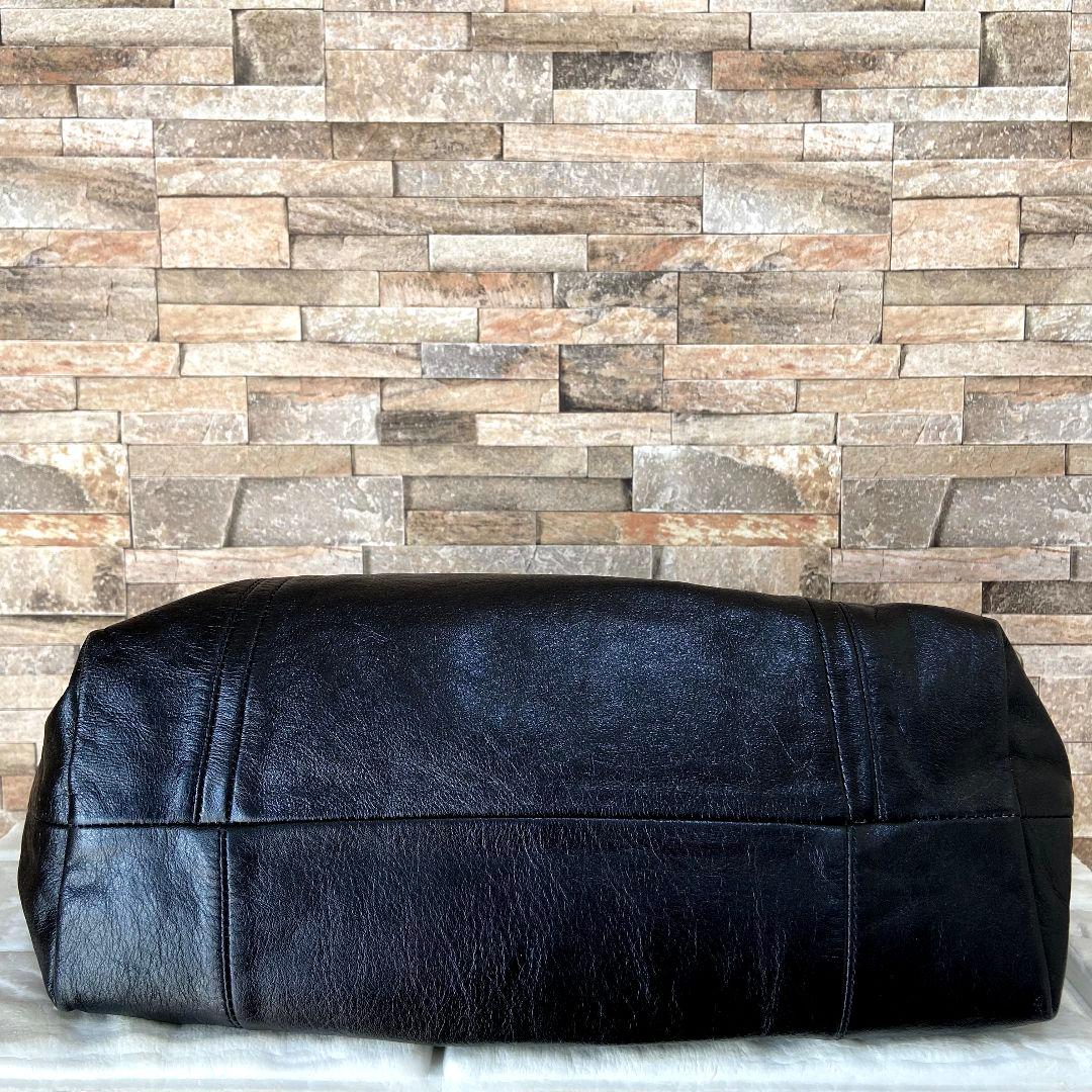 【美品】Coach Poppy 2way Bag Black 16285