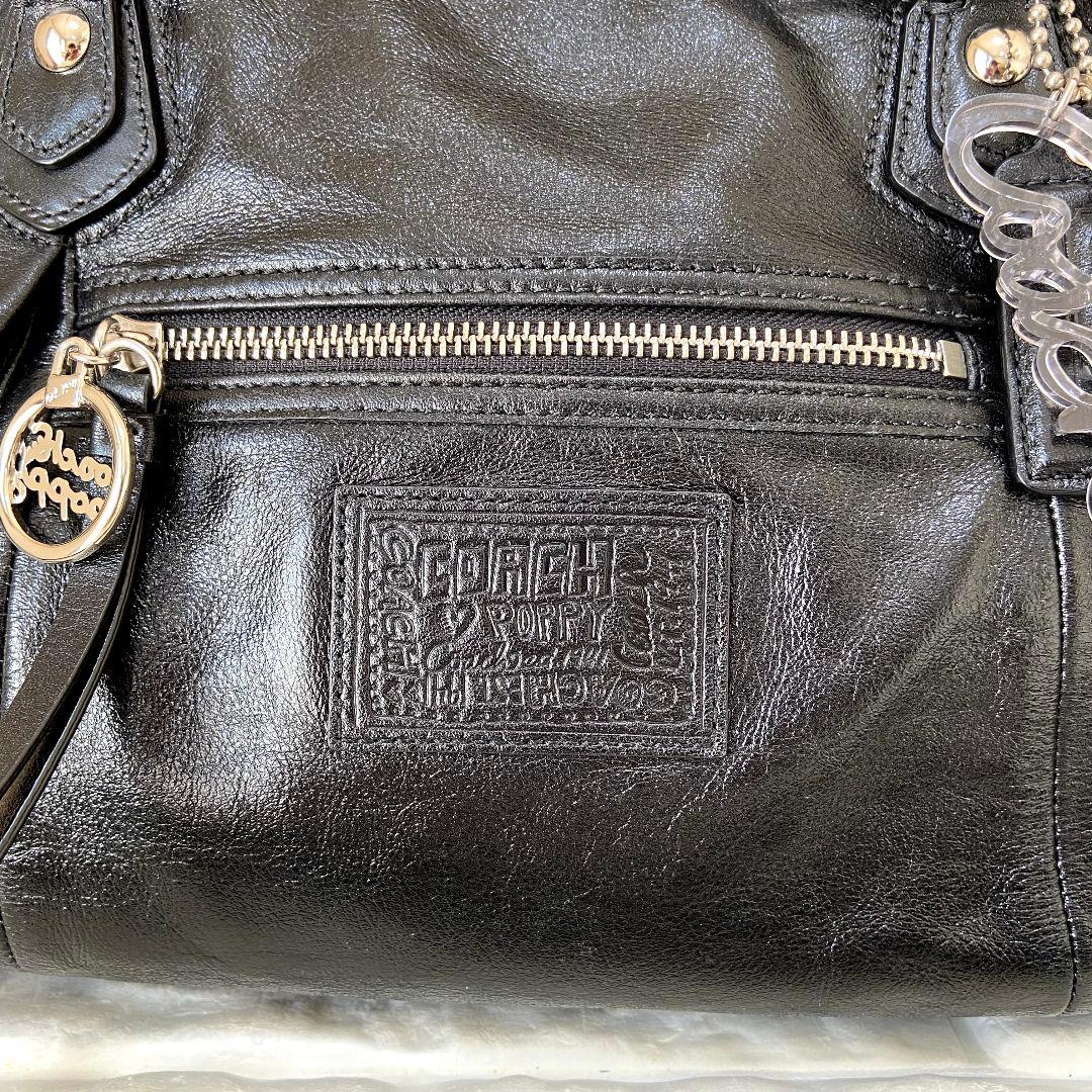 【美品】Coach Poppy 2way Bag Black 16285