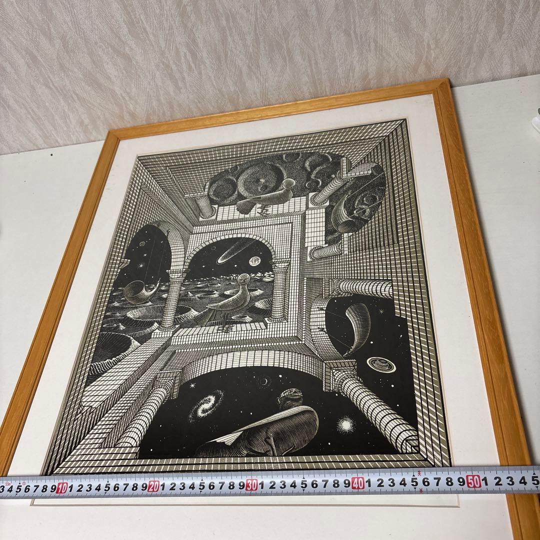 ヴィンテージ M.C. Escher ”もう一つの世界” ポスター　エッシャー