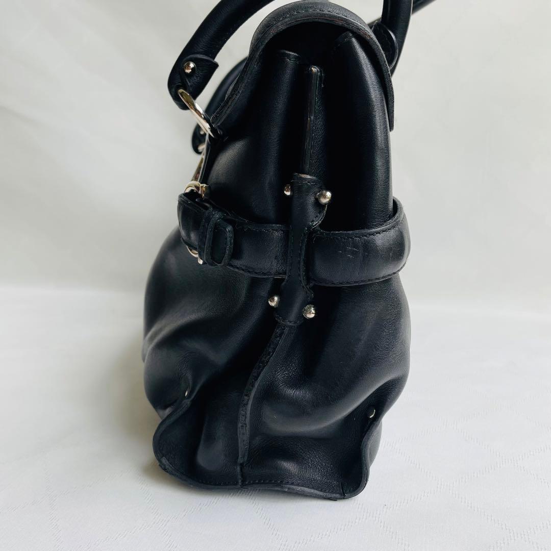 【超希少】サルヴァトーレ　フェラガモ ガンチーニ ショルダーバッグ　黒