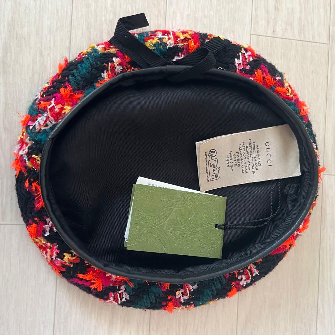 【未使用品】GUCCI グッチ ベレー帽 希少デザイン 箱付き レディース S