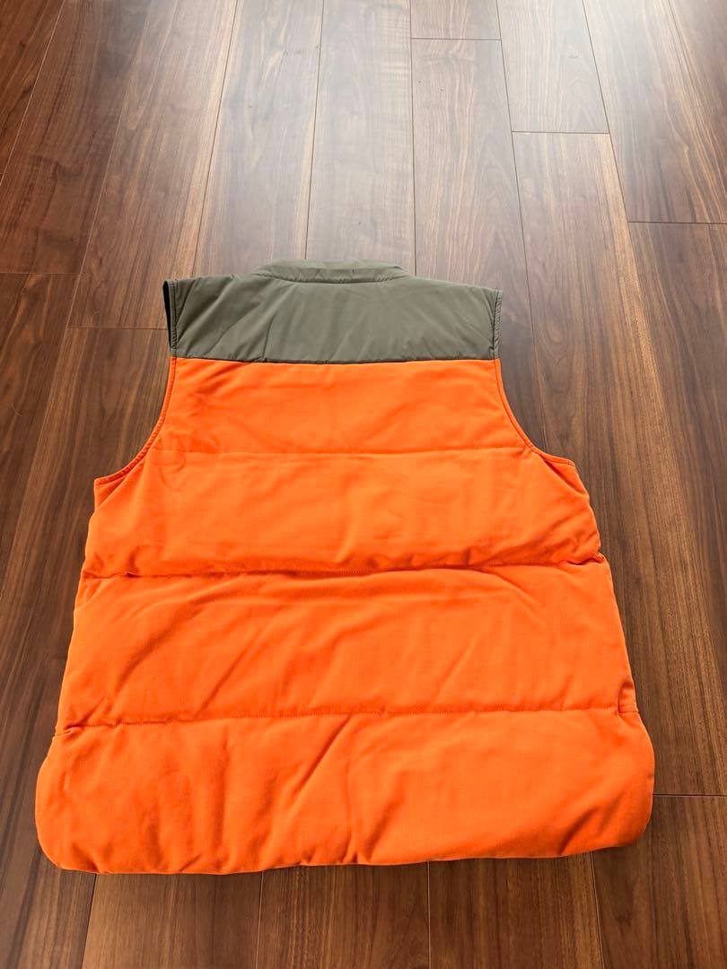 新品未使用MARK & LONA メンズベスト 46 オレンジ/グレー