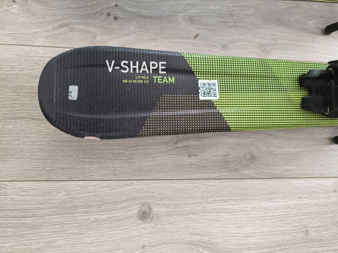 HEAD V-SHAPE TEAM スキー 板 ジュニア 用サイズ117