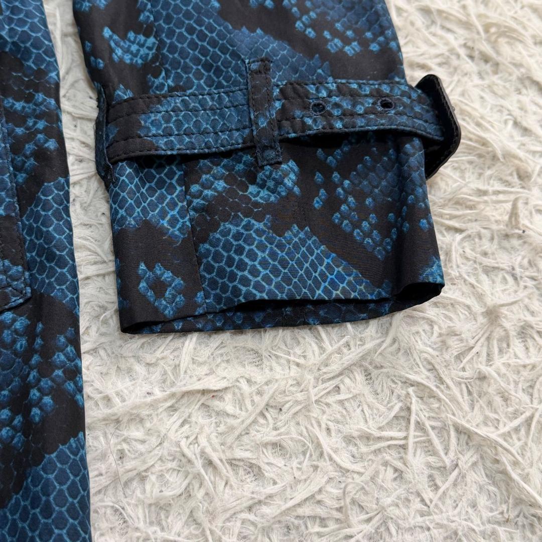 17047✨新品タグ付き✨バーバリー シルク100% パイソン柄 トレンチコート