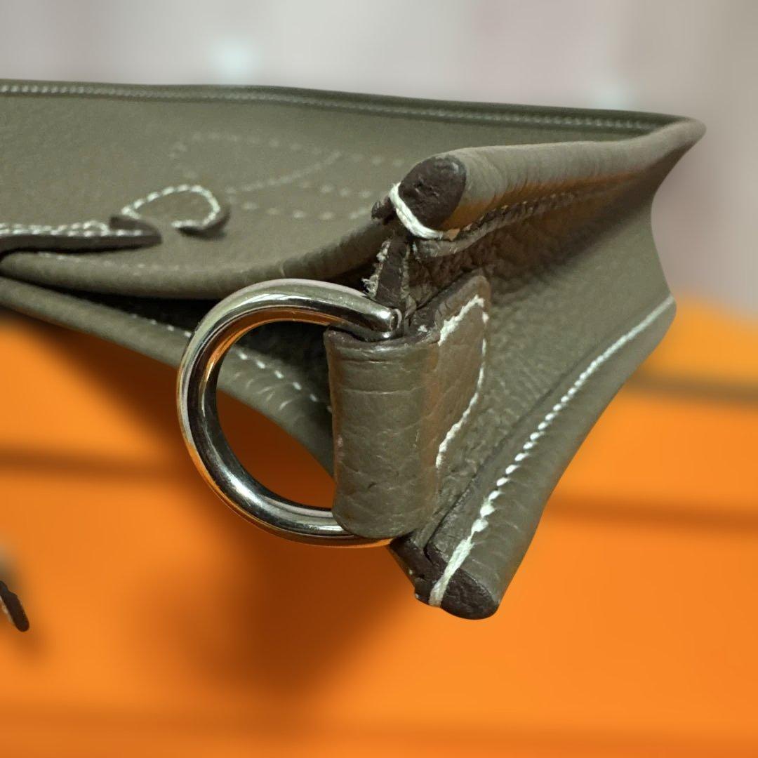 エブリン tpm エトゥープ ブルーインディゴ　シルバー金具 Y刻印　ロング