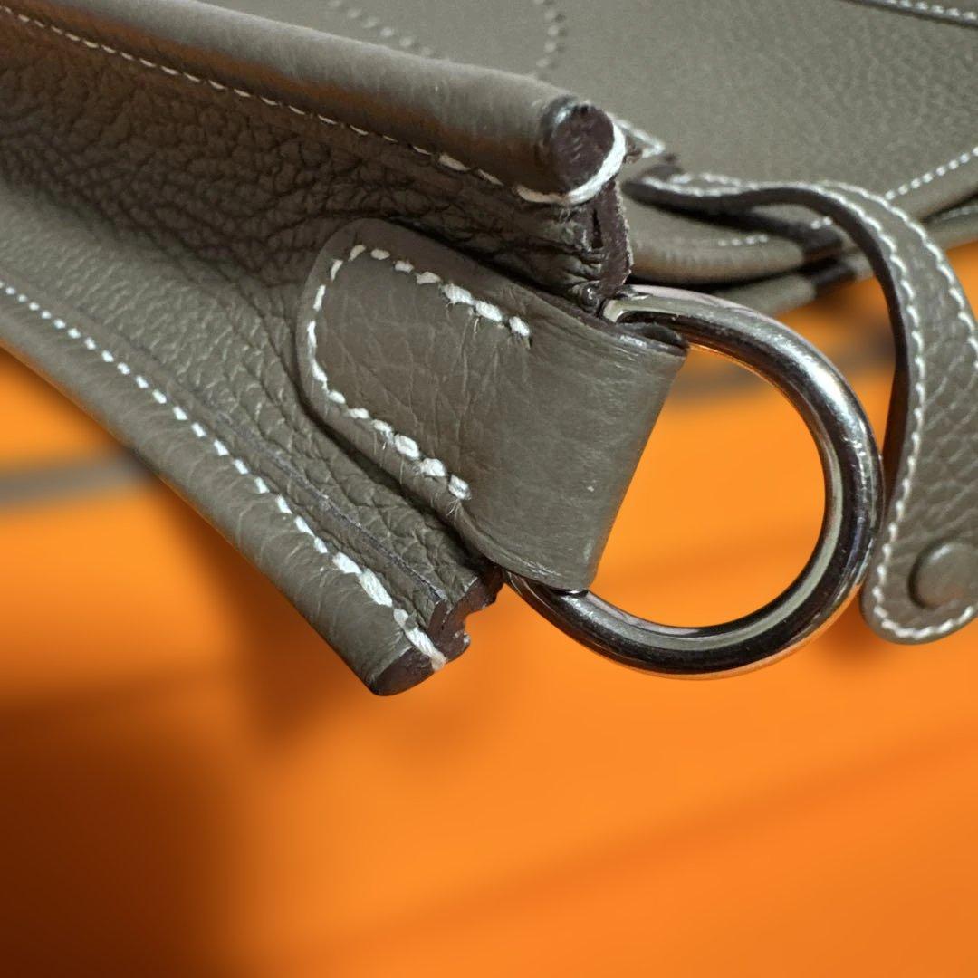 エブリン tpm エトゥープ ブルーインディゴ　シルバー金具 Y刻印　ロング