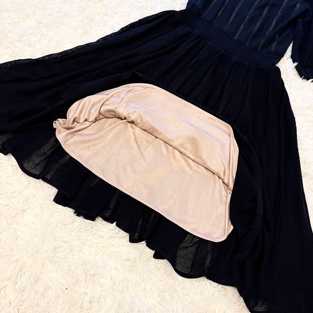 【未使用級•希少✨近年モデル✨】AGNONA ニット ロングワンピース シルク混