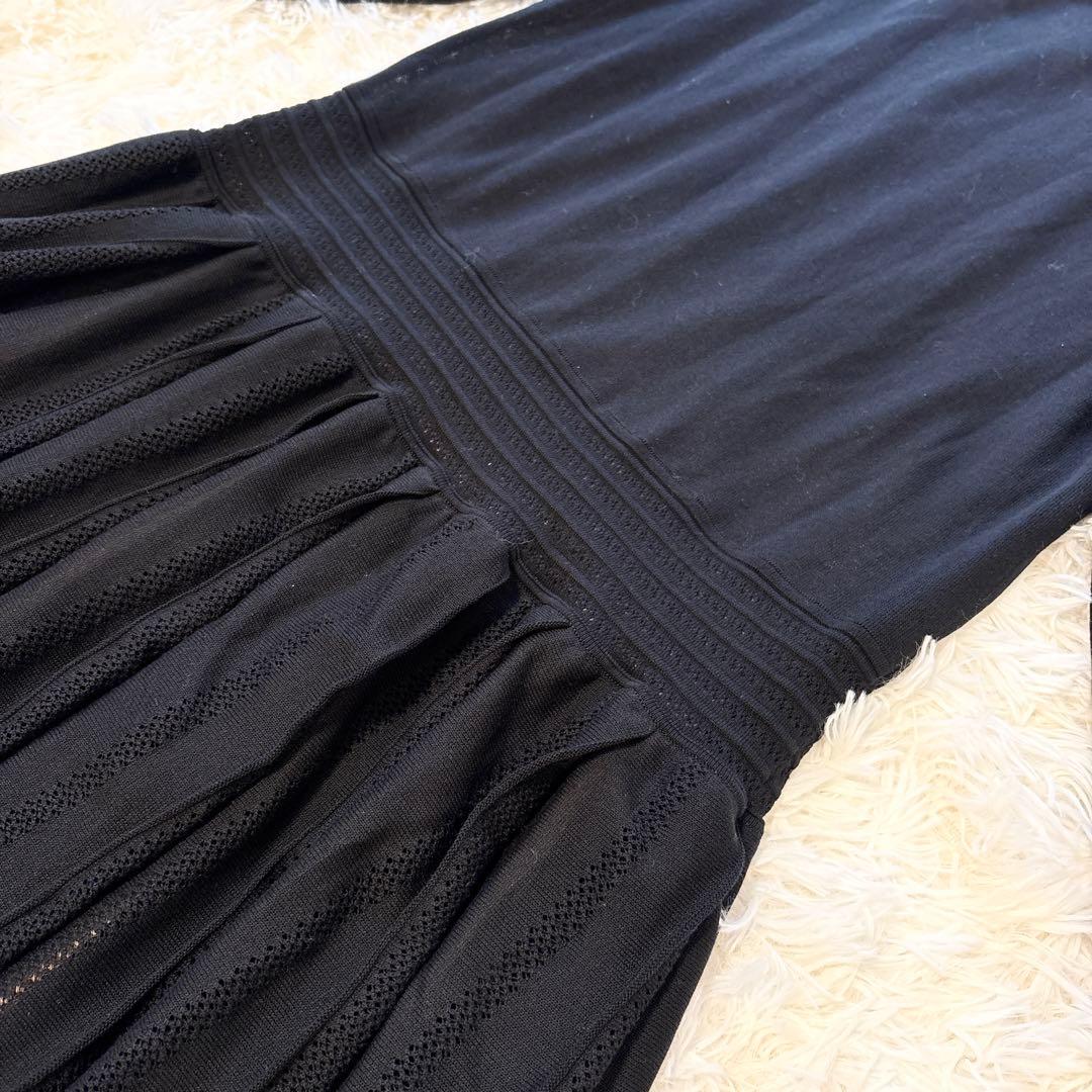 【未使用級•希少✨近年モデル✨】AGNONA ニット ロングワンピース シルク混