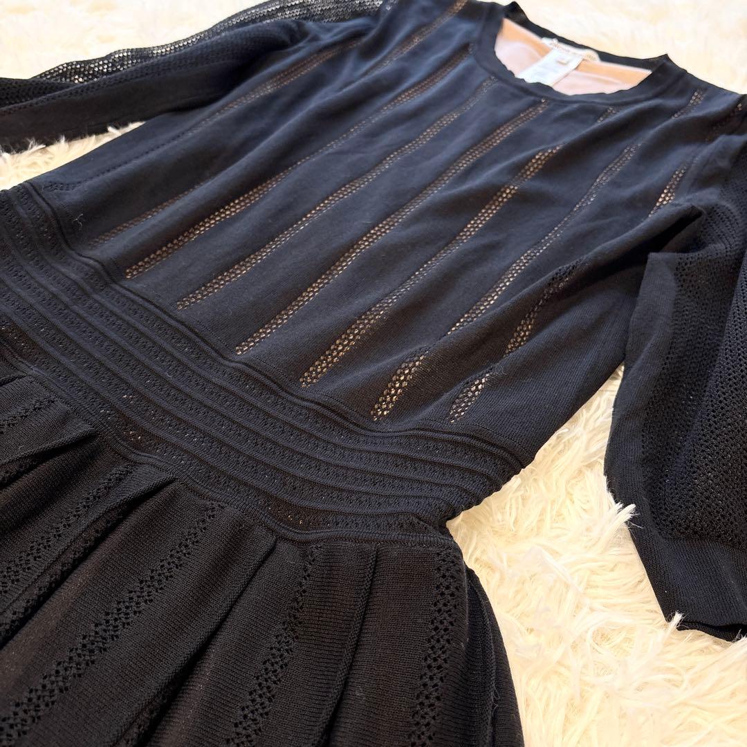 【未使用級•希少✨近年モデル✨】AGNONA ニット ロングワンピース シルク混