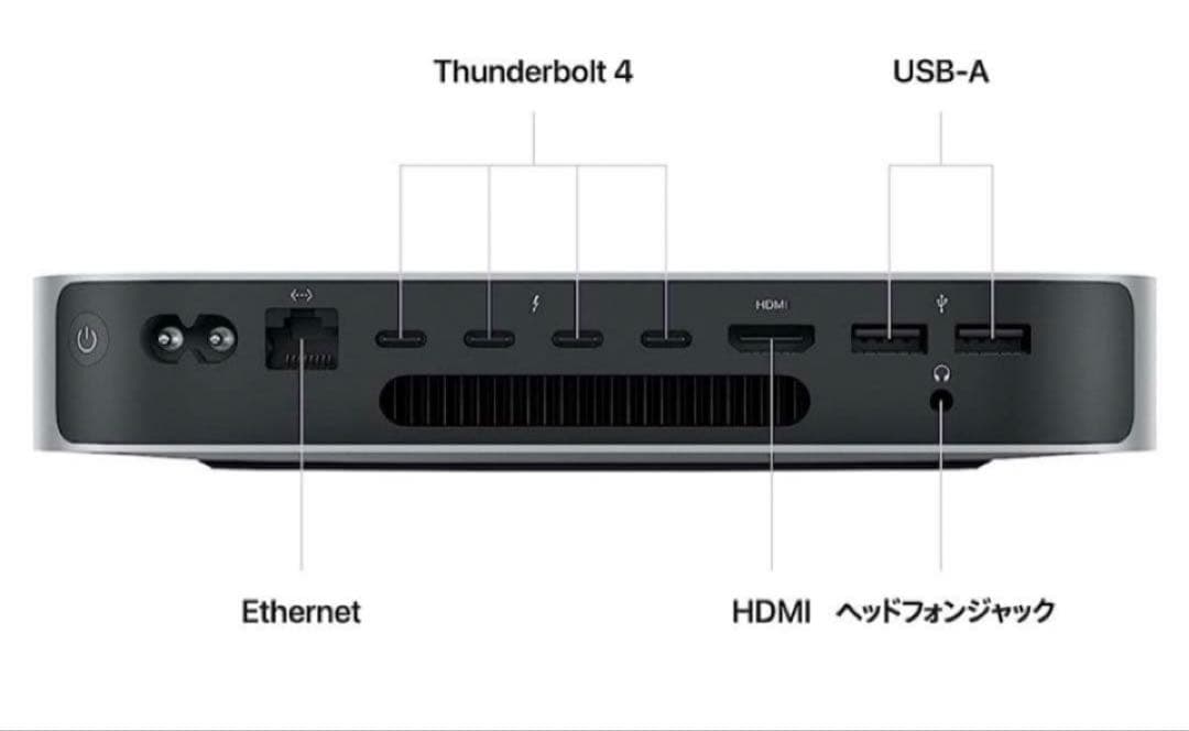 美品 MacMini 2023年モデル M2 8GB/256GB 美品