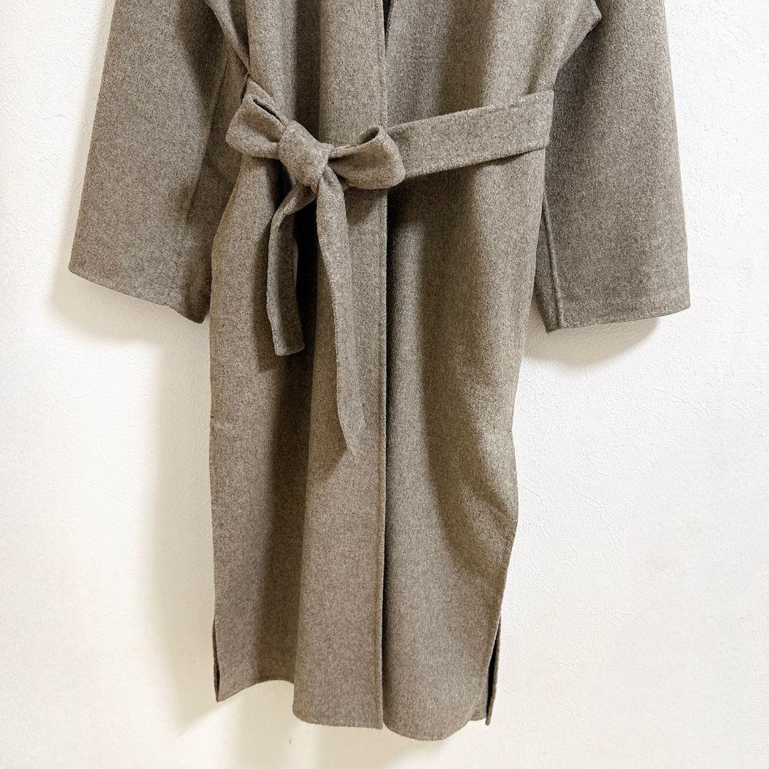極美品IENA♡MANTECOダブルフェイスコート グレー ベルト ノーカラー