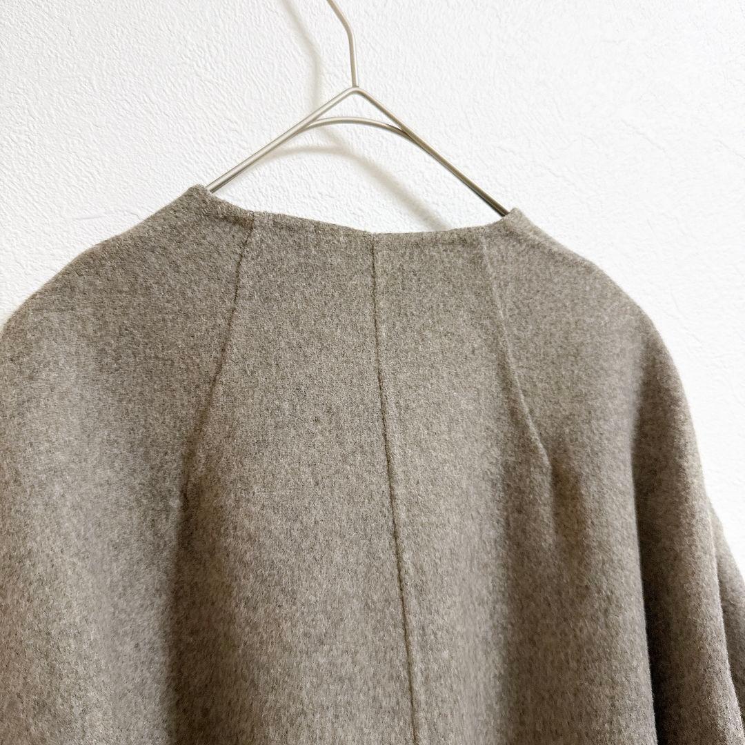 極美品IENA♡MANTECOダブルフェイスコート グレー ベルト ノーカラー