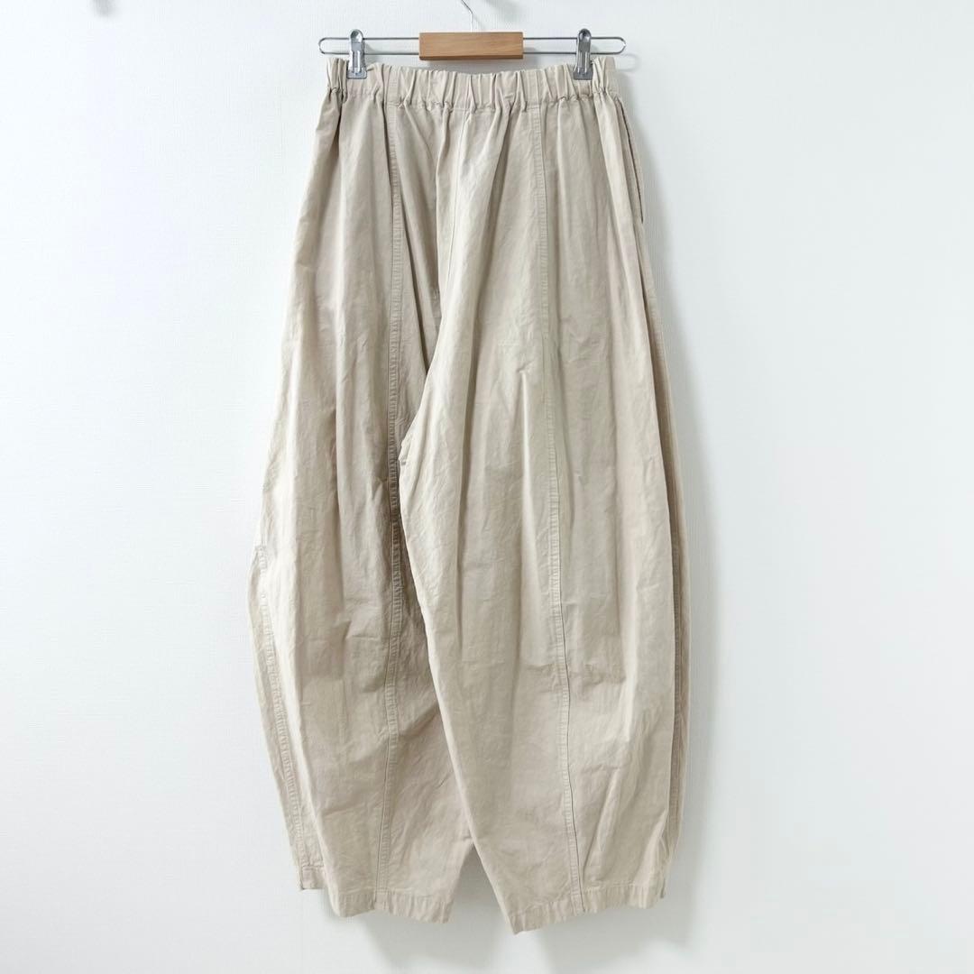 美品✨カレンソロジー　コットンリネンドロストパンツ　ベージュ