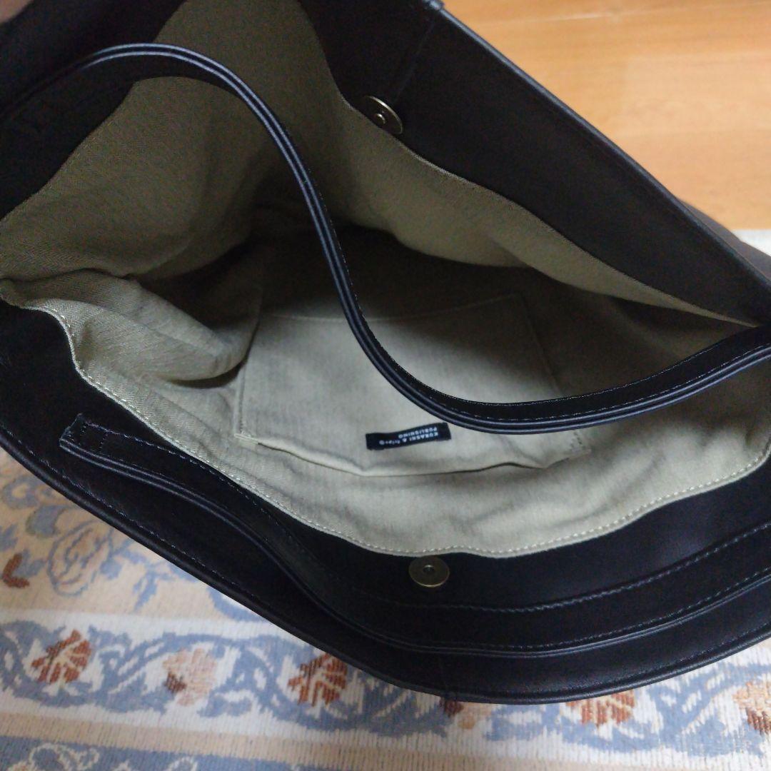 撥水レザーの2WAYトートバッグ