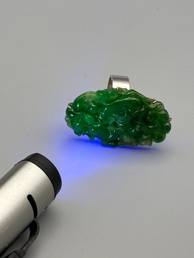 13号 翡翠　silver リング　指輪　レディース