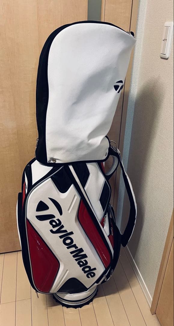 TaylorMade キャディバッグ 白/赤/黒