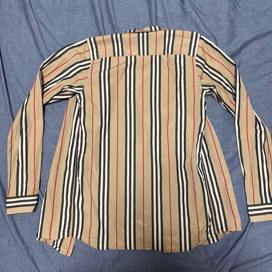 BURBERRY ストライプ柄 長袖シャツ 14Y