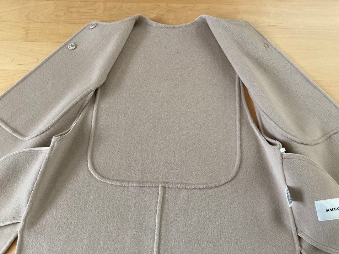 【美品】machatt マチャット　リバーウールベスト　ベージュ