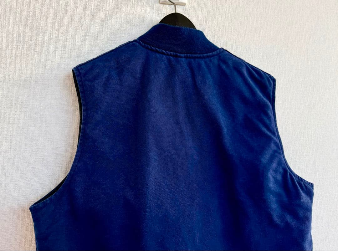 超超スペシャル 80s アメリカ製 カーハート ダック ベスト XL ブルー