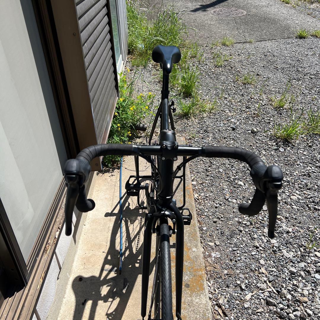 【引取限定】クロモリ ロードバイク SORA コンポ マットブラック 黒