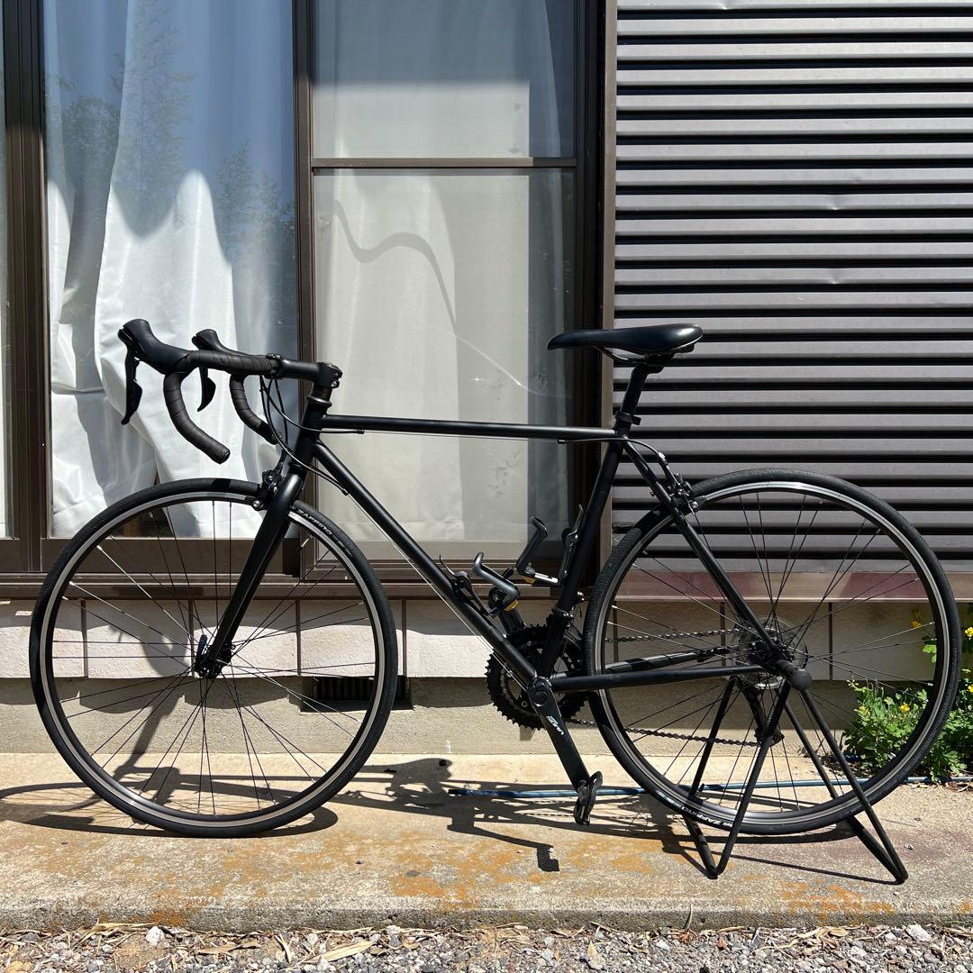 【引取限定】クロモリ ロードバイク SORA コンポ マットブラック 黒